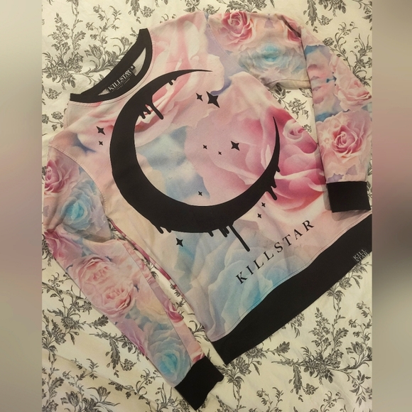 Killstar Sweaters - *AS-IS* Killstar Pastel Moon Crewneck Sweatshirt
